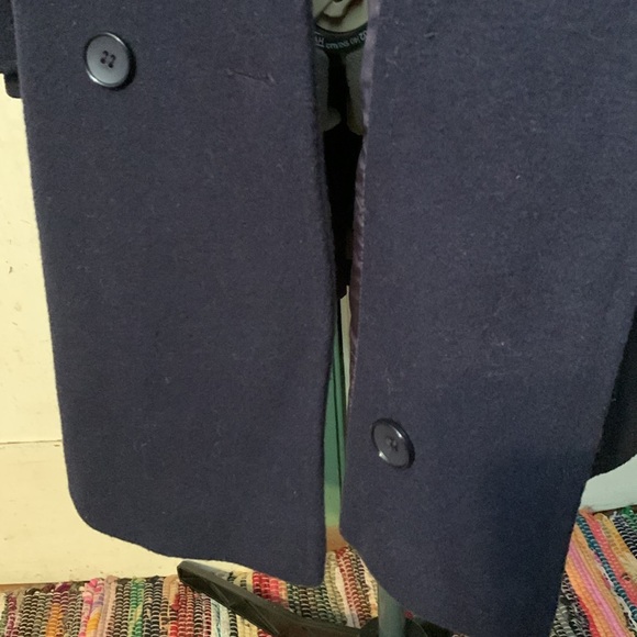 Vintage Jonathan Logan classic navy blue pea coat - Picture 12 of 14